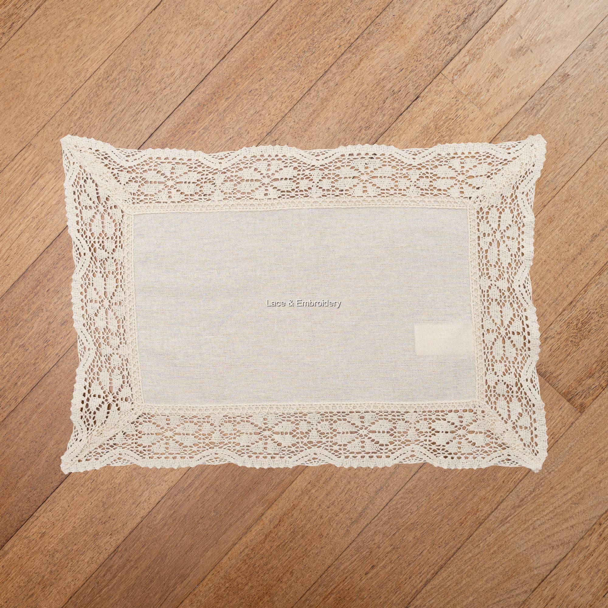 knee length dresses for ladies Natural Stitched Quilted Placemat / Table Mat in Snow White  Woodcock and  Cavendish