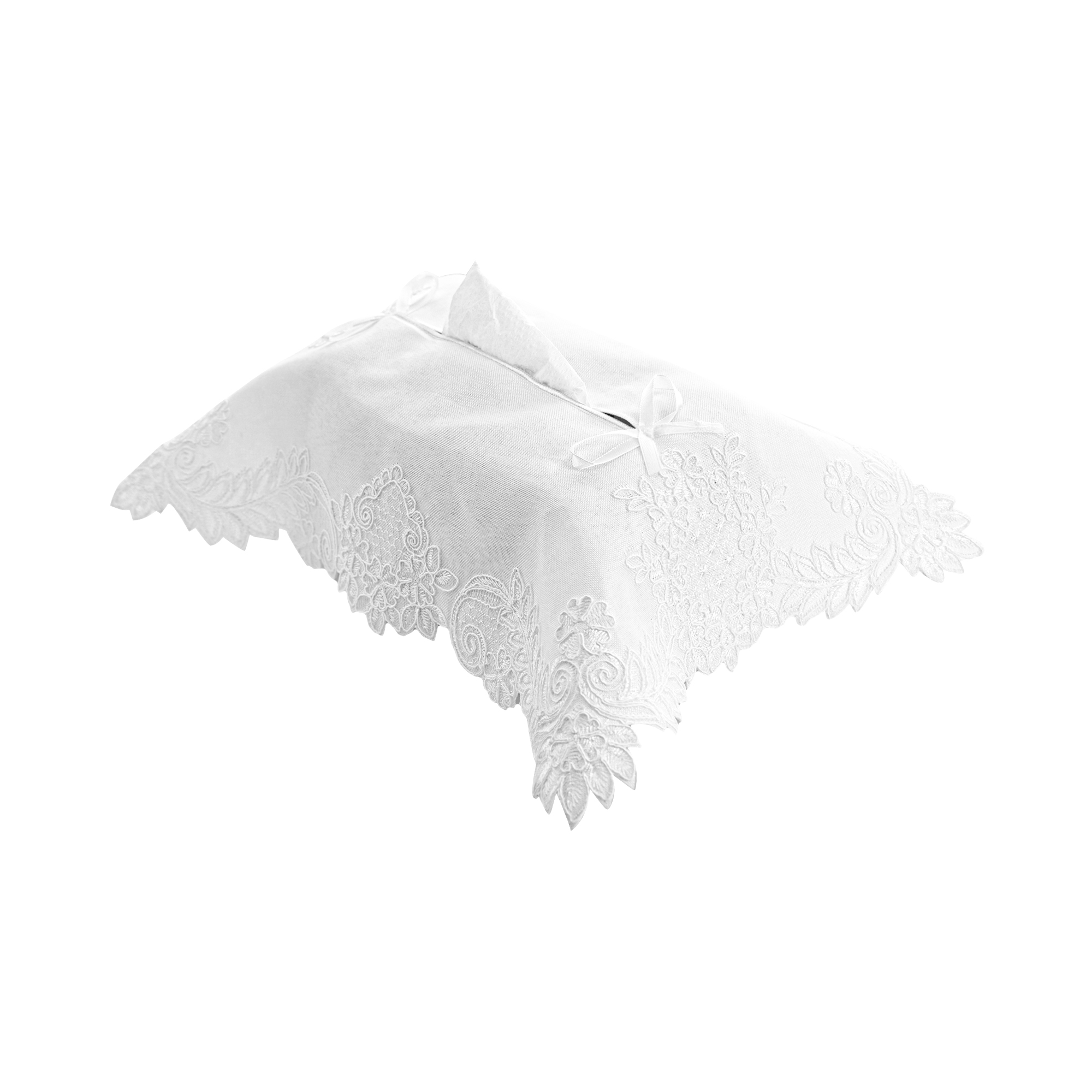 Lace & Embroidery Assyria White Floral Cording Embroidery Cation